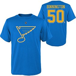 NHL Youth St. Louis Blues Jordan Binnington #50 Blue T-Shirt