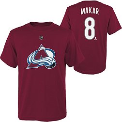 NHL Youth Colorado Avalanche Cale Makar #8 Maroon T-Shirt