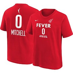 Nike Youth Indiana Fever Red Kelsey Mitchell #0 Rebel T-Shirt