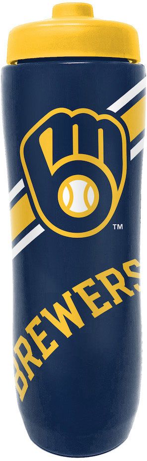 Party Animal Milwaukee Brewers 32 oz. Squeezy Water Bottle