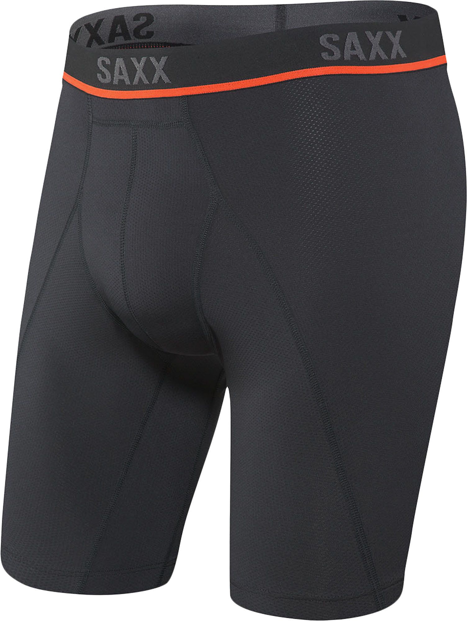 SAXX Men's Kinetic Light Compression Mesh Long Leg Boxer Brief