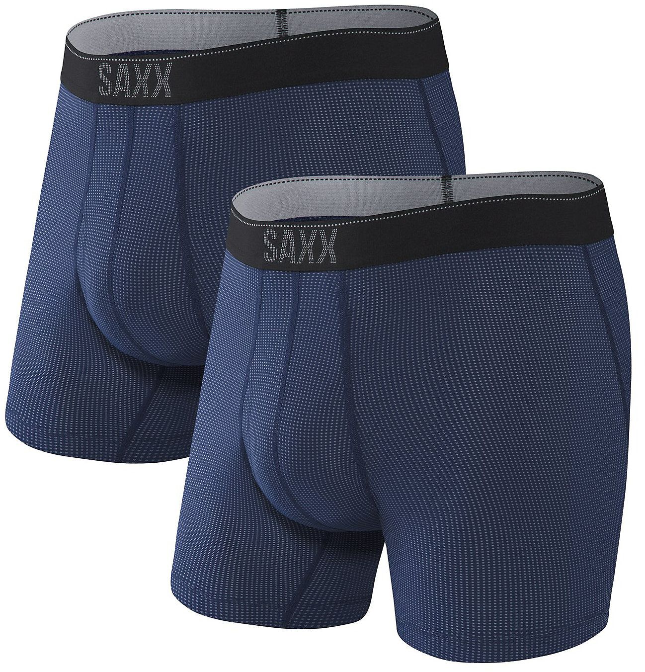 SAXX Men's Quest Quick Dry Mesh Boxer Brief Fly 2 Pack