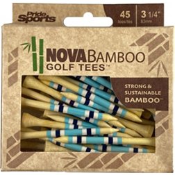 Pride Nova Bamboo 3.25" Blue/White/Navy Golf Tees - 45 Count