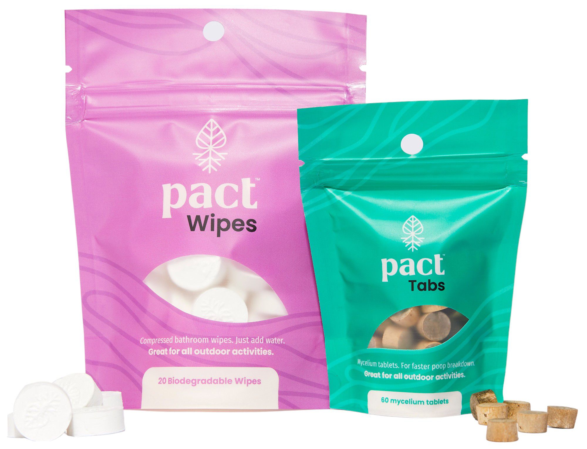 PACT Outdoors Refill Pack Mycelium and Wipes