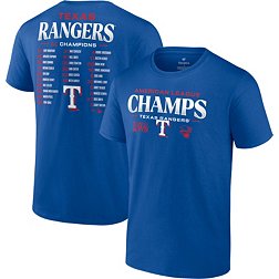 MLB Men's 2023 American League Champions Texas Rangers Roster T-Shirt
