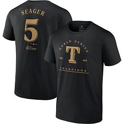 MLB Men's 2023 World Series Champions Texas Rangers Corey Seager #5 T-Shirt