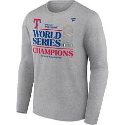 MLB Adult 2023 World Series Champions Texas Rangers Locker Room Long Sleeve T-Shirt