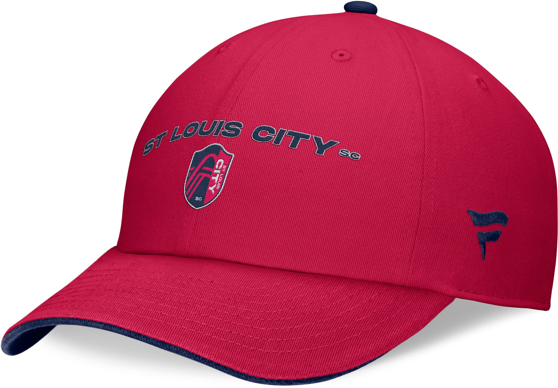 MLS Adult St. Louis City SC Old School Red Unstructured Adjustable Hat - Red
