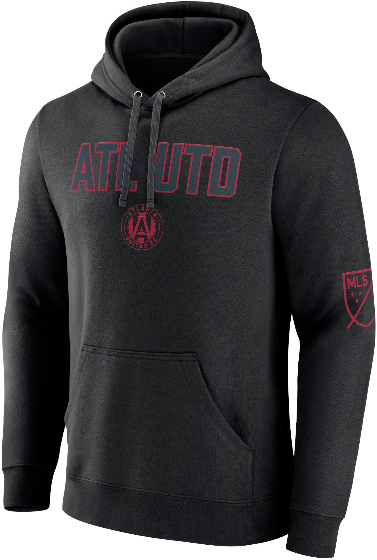 MLS Atlanta United Sideline Black Pullover Hoodie