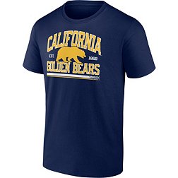 NCAA Men's Cal Golden Bears Blue Modern Stack Logo T-Shirt