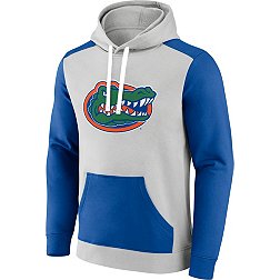 NCAA Men's Florida Gators Grey Colorblock Pullover Hoodie