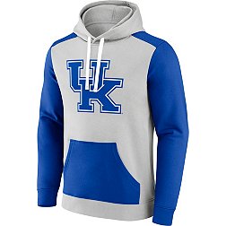 NCAA Men's Kentucky Wildcats Grey Colorblock Pullover Hoodie