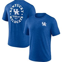 NCAA Men's Kentucky Wildcats Blue Old School Football Tri-Blend T-Shirt