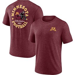 NCAA Men's Minnesota Golden Gophers Maroon Old School Football Tri-Blend T-Shirt