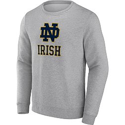 NCAA Men's Notre Dame Fighting Irish Grey Heritage Crew Neck Sweatshirt