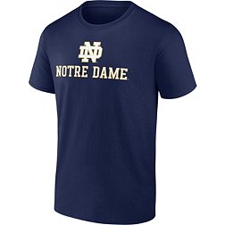 NCAA Men's Notre Dame Fighting Irish Navy Lockup T-Shirt