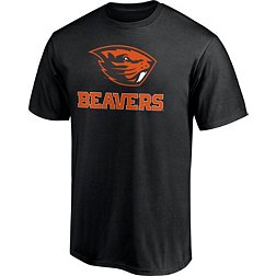 NCAA Men's Oregon State Beavers Black Lockup T-Shirt