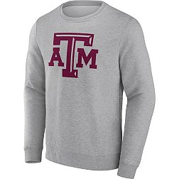 NCAA Men's Texas A&M Aggies Grey Heritage Crew Neck Sweatshirt