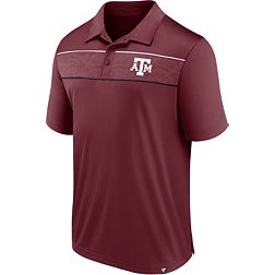 NCAA Men's Texas A&M Aggies Maroon Defender Embossed Polo