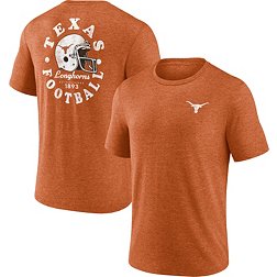 NCAA Men's Texas Longhorns Burnt Orange Old School Football Tri-Blend T-Shirt