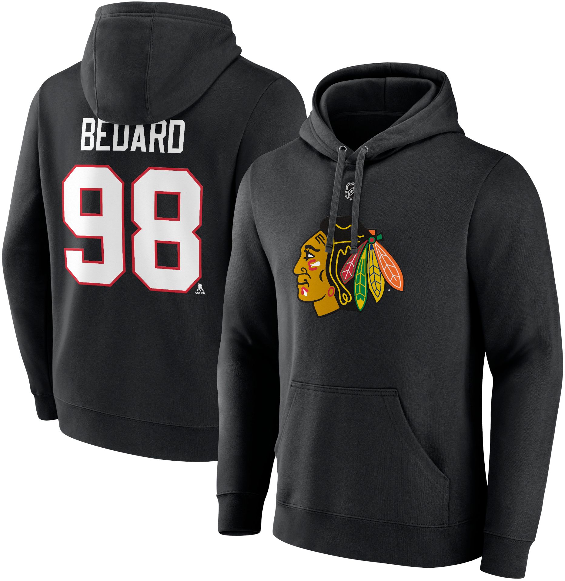 NHL Men's Chicago Blackhawks Connor Bedard Pullover Hoodie
