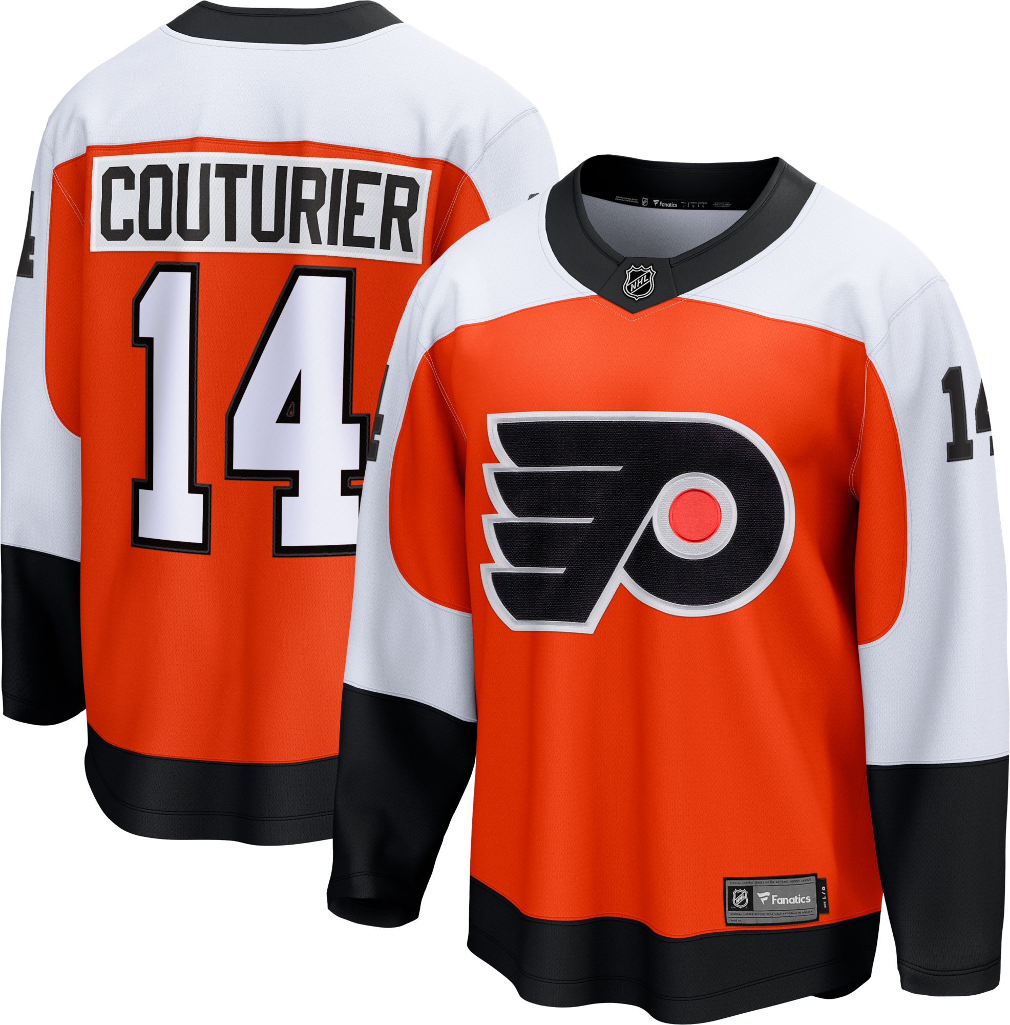NHL Adult Philadelphia Flyers Sean Couturier #14 Breakaway Home Replica Jersey