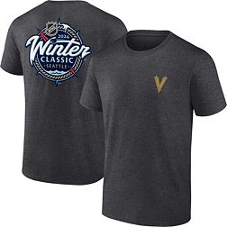 NHL Adult 2023-2024 Winter Classic 2-Hit Vegas Golden Knights Grey T-Shirt