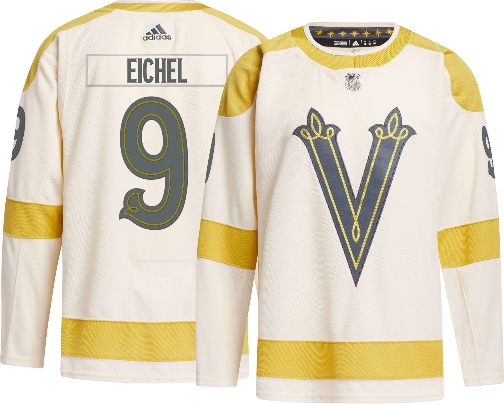 adidas Men's 2023-2024 Winter Classic Vegas Golden Knights Jack Eichel #9 ADIZERO Authentic Jersey
