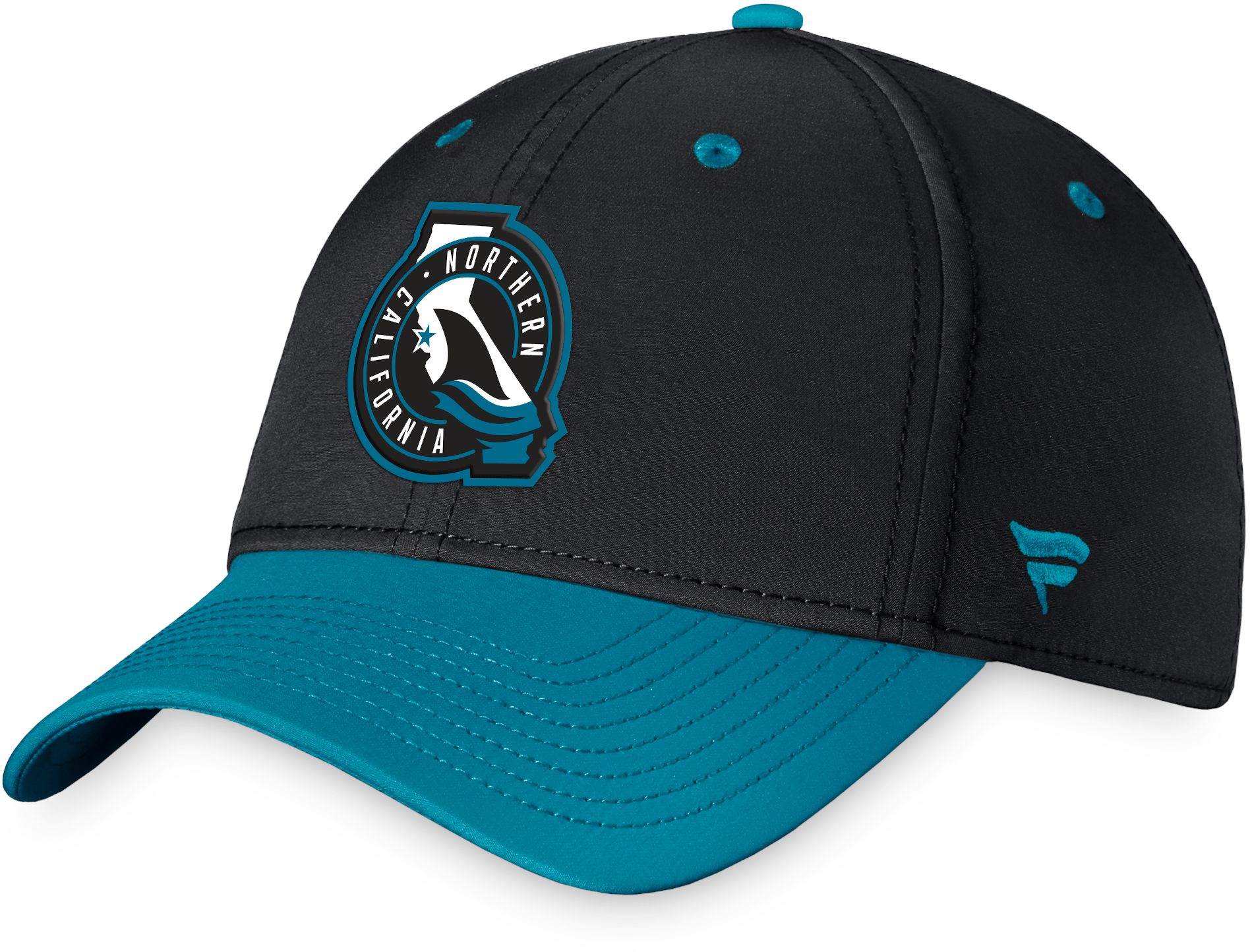 NHL San Jose Sharks Authentic Pro Draft 2-Tone Flex Hat