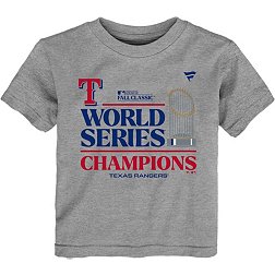MLB Team Apparel Toddler 2023 World Series Champions Texas Rangers Locker Room T-Shirt