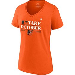 MLB Women's 2023 Postseason "Take October" Baltimore Orioles Locker Room T-Shirt