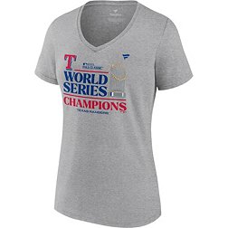 MLB Women's 2023 World Series Champions Texas Rangers Locker Room V-Neck T-Shirt