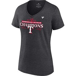 MLB Women's 2023 American League Champions Texas Rangers Locker Room T-Shirt