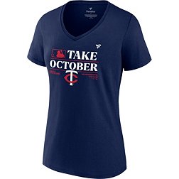 MLB Women's 2023 Postseason "Take October" Minnesota Twins Locker Room T-Shirt