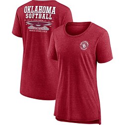 NCAA Women's Oklahoma Sooners Crimson Softball Marita Hynes Field Tri-Blend T-Shirt