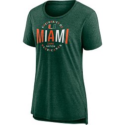 NCAA Women's Miami Hurricanes Green Classic Tri-Blend T-Shirt