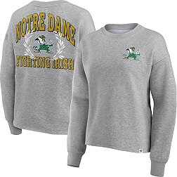 NCAA Women's Notre Dame Fighting Irish Grey Heritage Crew Neck Sweatshirt