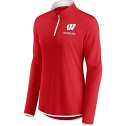 NCAA Women's Wisconsin Badgers Red Lightweight Quarter-Zip