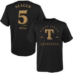 MLB Youth 2023 World Series Champions Texas Rangers Corey Seager #5 T-Shirt