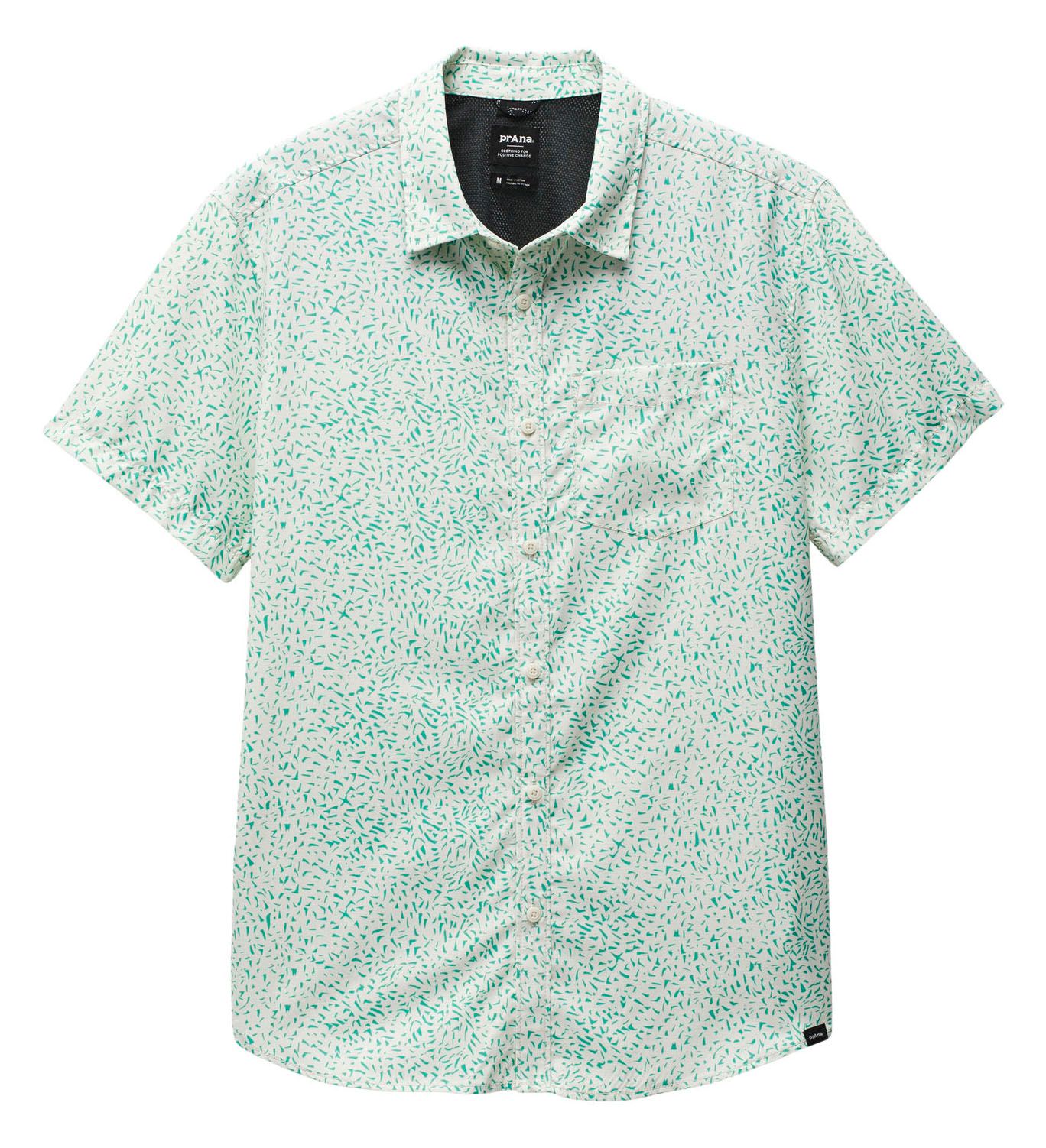 prAna Men's Lost Sol Printed Shorts Sleeve Shirt
