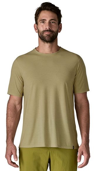 Patagonia Men's Capilene Cool Short Sleeve Trail Shirt - Tan