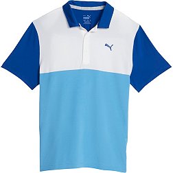 Puma Boys' Short Sleeve CLOUDSPUN Colorblock Golf Polo