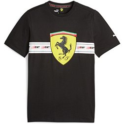 Puma Adult Ferrari Racing Black Logo T-Shirt