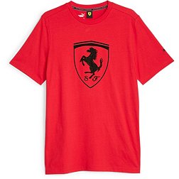 Puma Adult Ferrari Racing Red Essentials Logo T-Shirt