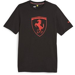 Puma Adult Ferrari Racing Black Essentials Logo T-Shirt