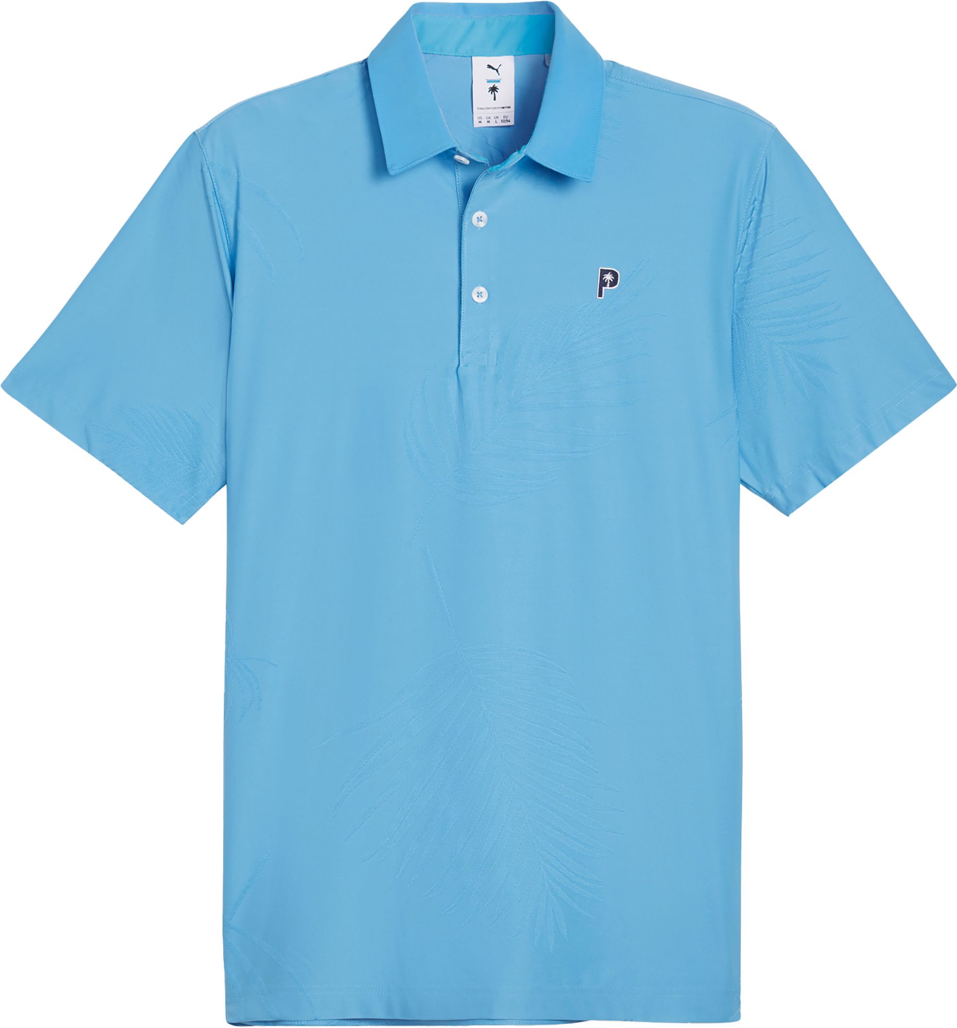 PUMA X PTC Men's Jacquard Short Sleeve Golf Polo