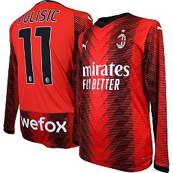 PUMA AC Milan Christian Pulisic #11 Home Replica Long Sleeve Jersey