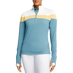Puma Women's Long Sleeve 1/4 Zip Lightweight Golf Top