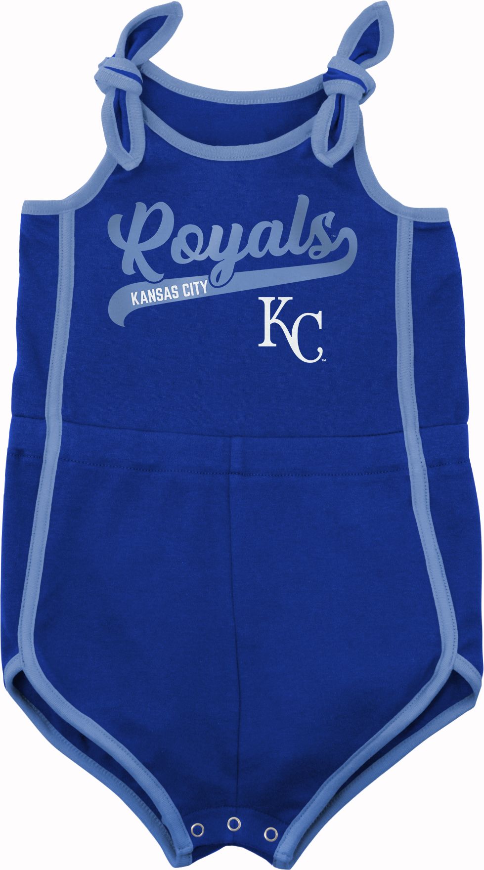 MLB Team Apparel Infant Kansas City Royals Blue Homerun Romper - Blue