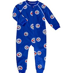 MLB Team Apparel Toddler Toronto Blue Jays Blue Raglan Zipper Coverall